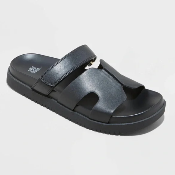 Wild Fable Black Slide Sandals - Picture 1 of 4